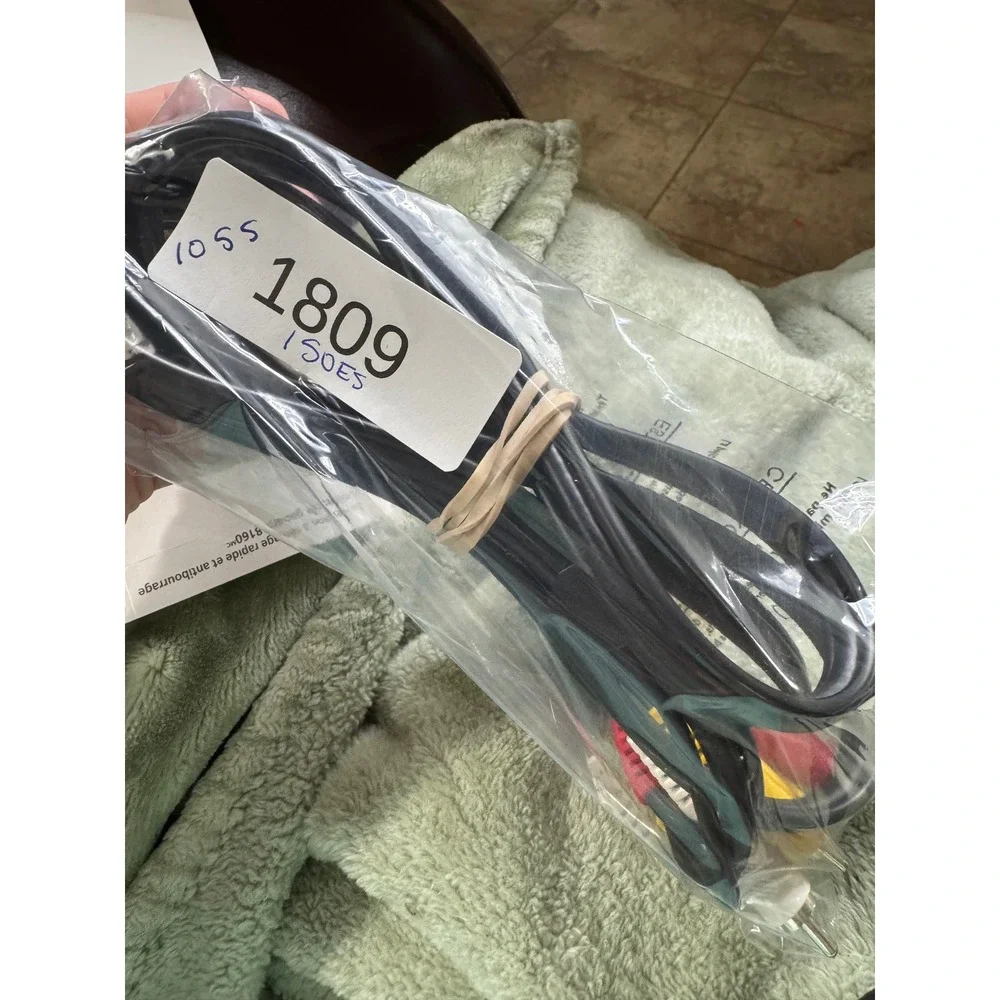 RCA Composite AV Cable 6ft 3 Plug Male to Male Video Audio Red Yellow White